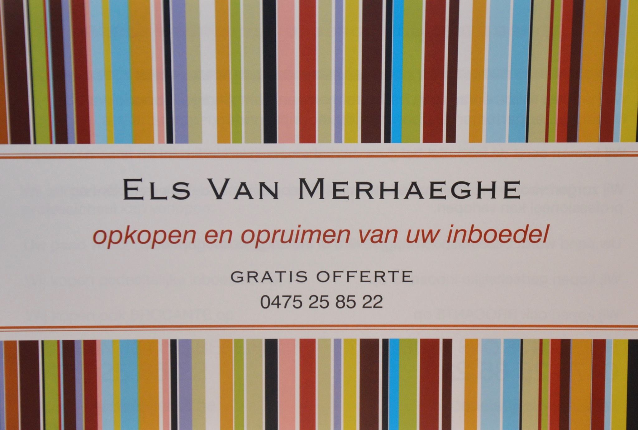Els Van Merhaeghe opruimen woningen inboedel leeghalen en verkopen